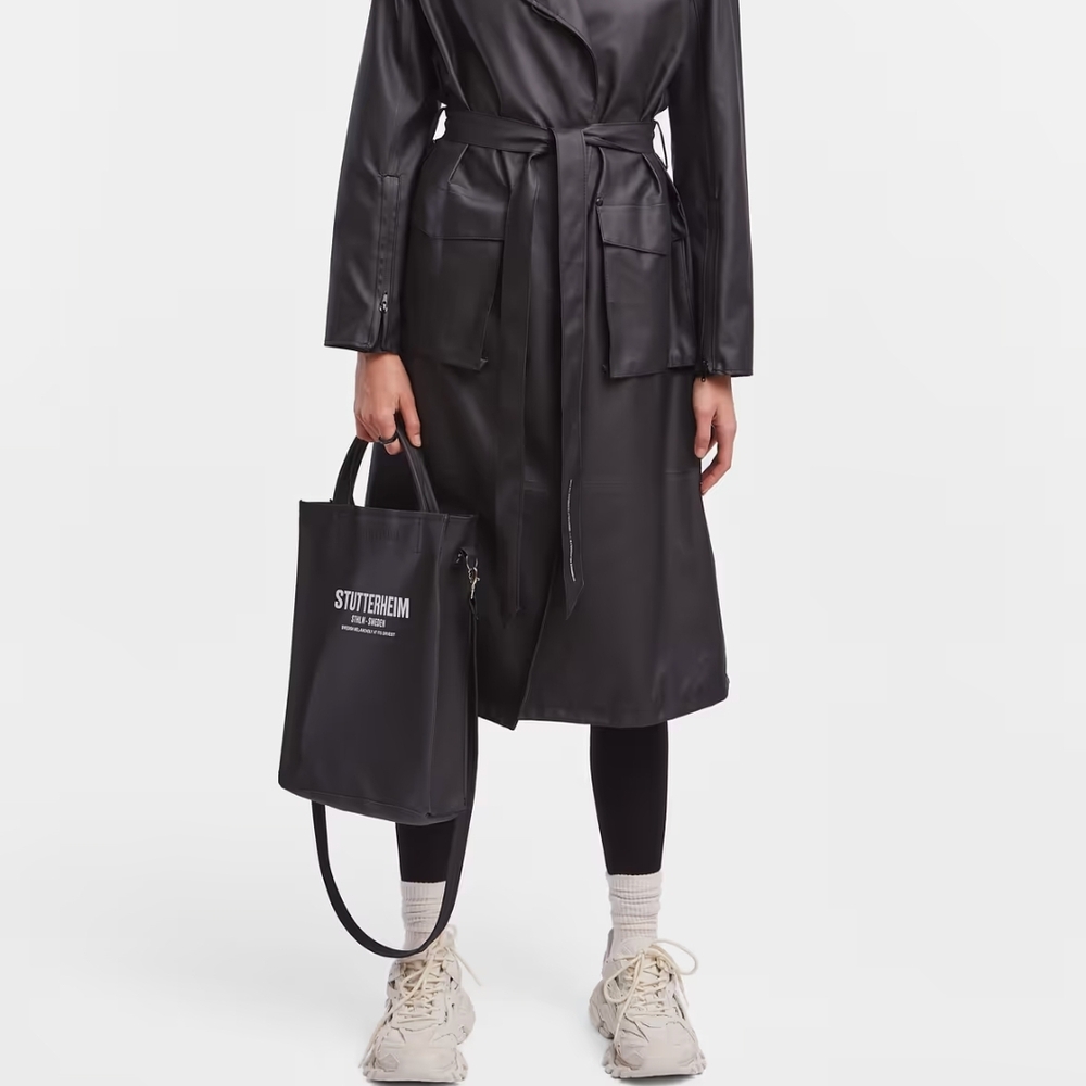 Stutterheim Black Trench Waterproof Xxxs